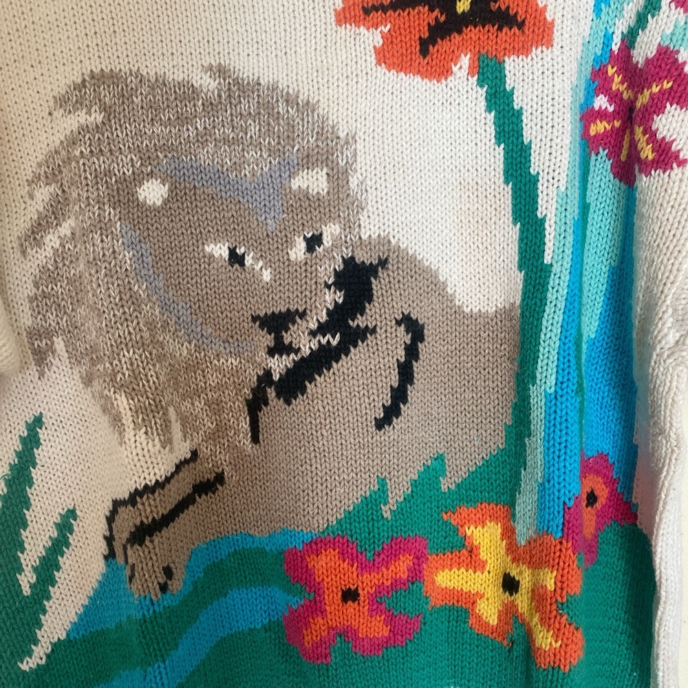 vintage lion sweater - Picture 4 of 5
